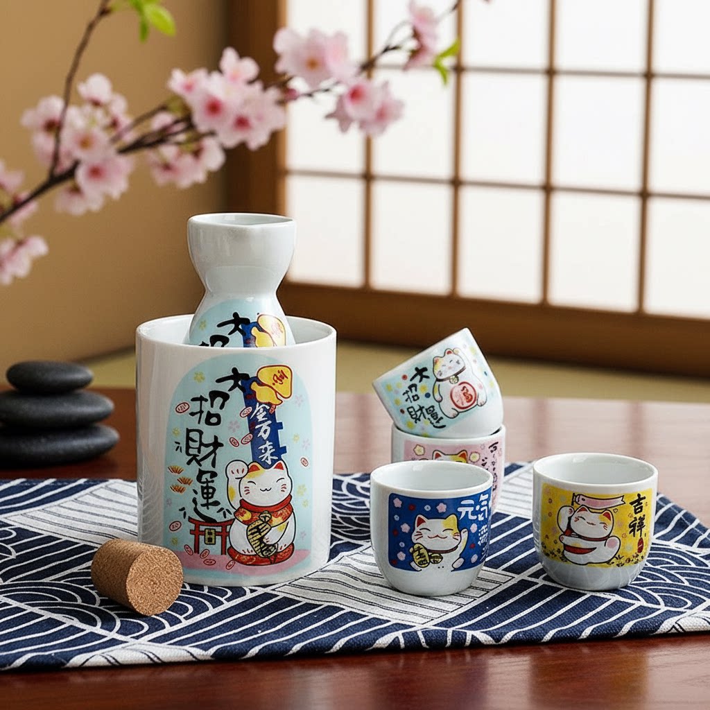 日式清酒壶温酒套装陶瓷家用烫酒壶加热暖酒杯酒盅白酒酒具温酒器