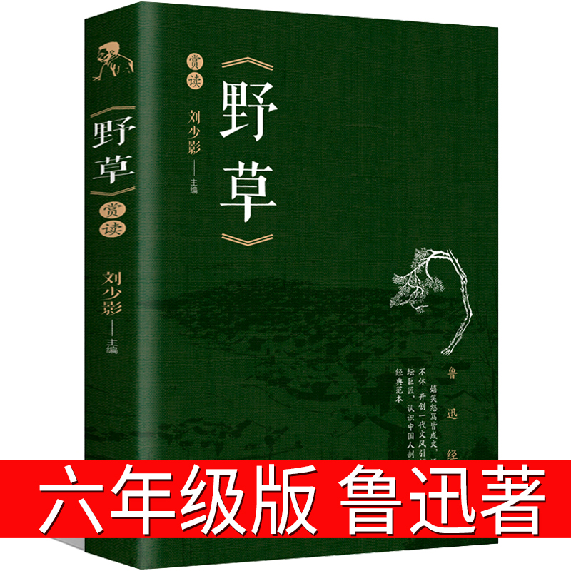 野草鲁迅书籍正版六年级好的故事鲁迅的野草散文集全集杂文集经典书籍作品全套小说鲁迅的书散文集精选原著无删减