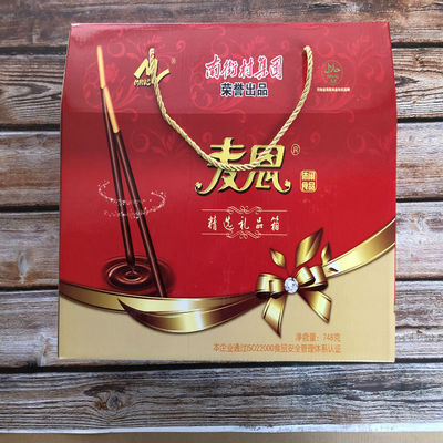 南街村麦恩精选礼盒装748g饼干棒