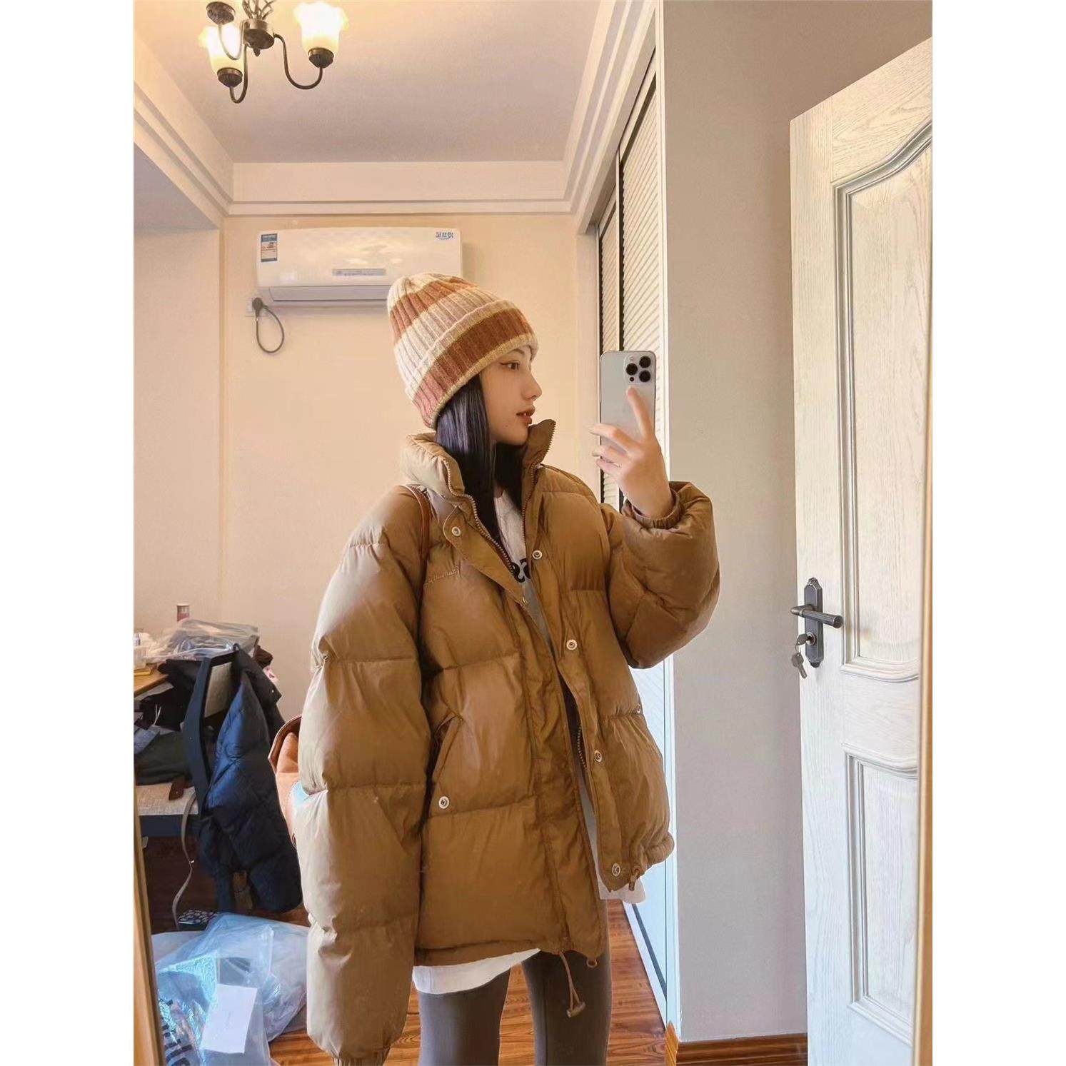 韩系ootd穿搭短款棉袄面包服棉衣女冬季韩版百搭立领加厚棉服外套,女装/女士精品,棉衣/棉服,淘宝优惠券,粉丝福利购,淘宝优惠卷