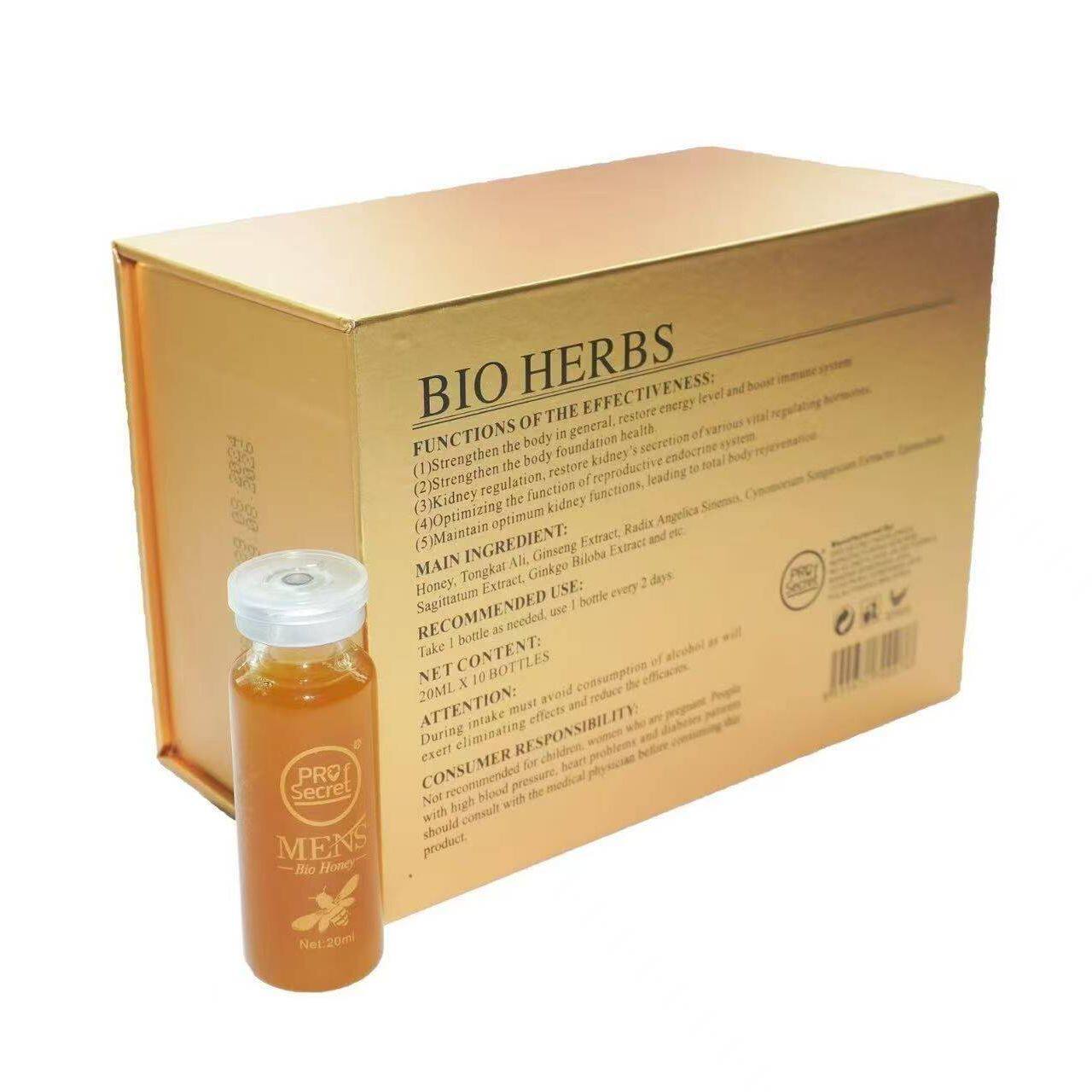 马来西亚代购ProSecret Honey 男士营养蜂蜜进口蜂蜜20毫升X10 瓶