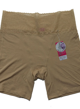 laraine/花仙子2801纯色175XXL加大码莫代尔棉蕾丝高腰打底安全裤