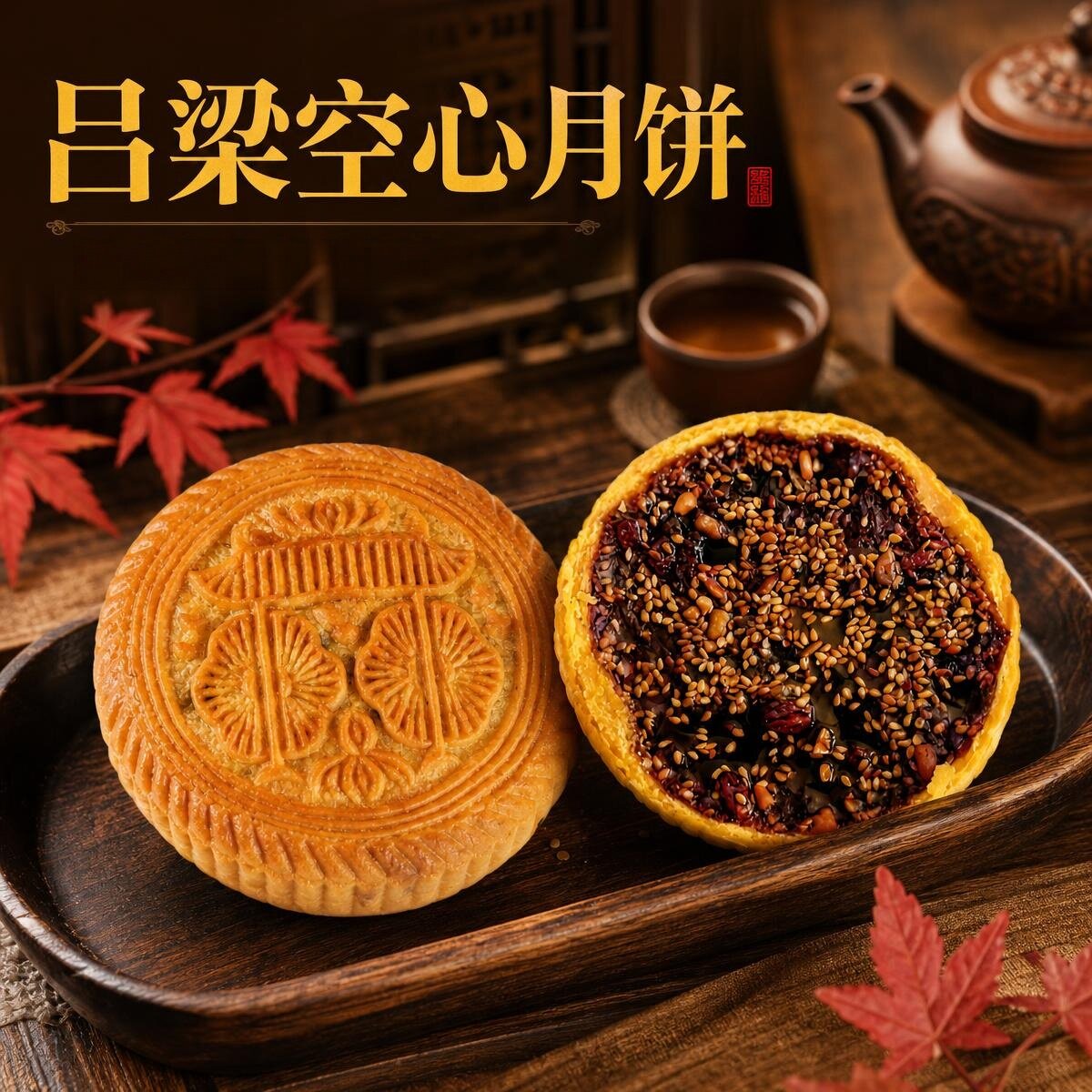山西空心手工红糖月饼单个100g
