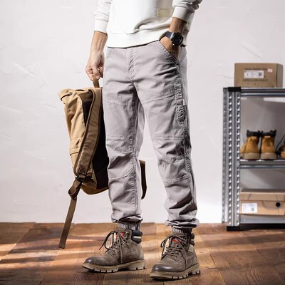 灯芯绒休闲裤子男秋季垂感直筒