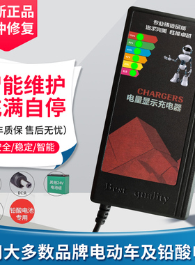 24伏电动车铅酸电瓶车充电器24V12AH20AH玩具车轮椅车海豚车通用