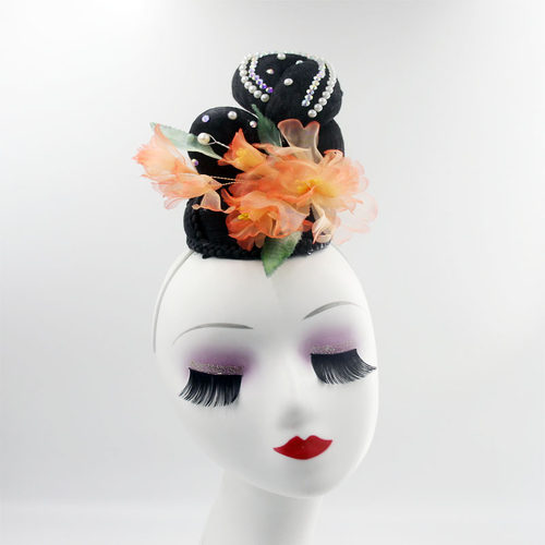 新款古典舞蹈头饰中国风民族舞蹈表演艺考独舞演出发饰扇子舞伞舞