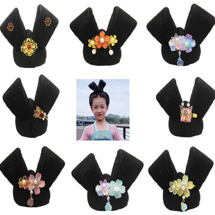 舞蹈俏头饰古典舞敦煌舞汉唐舞头饰发饰汉唐古风简约假发飞天造型