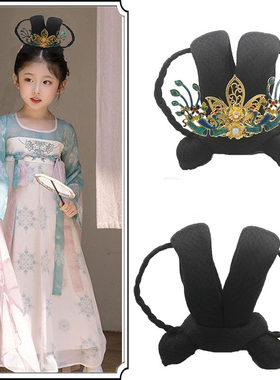 儿童古装假发造型芊芊汉服宋代