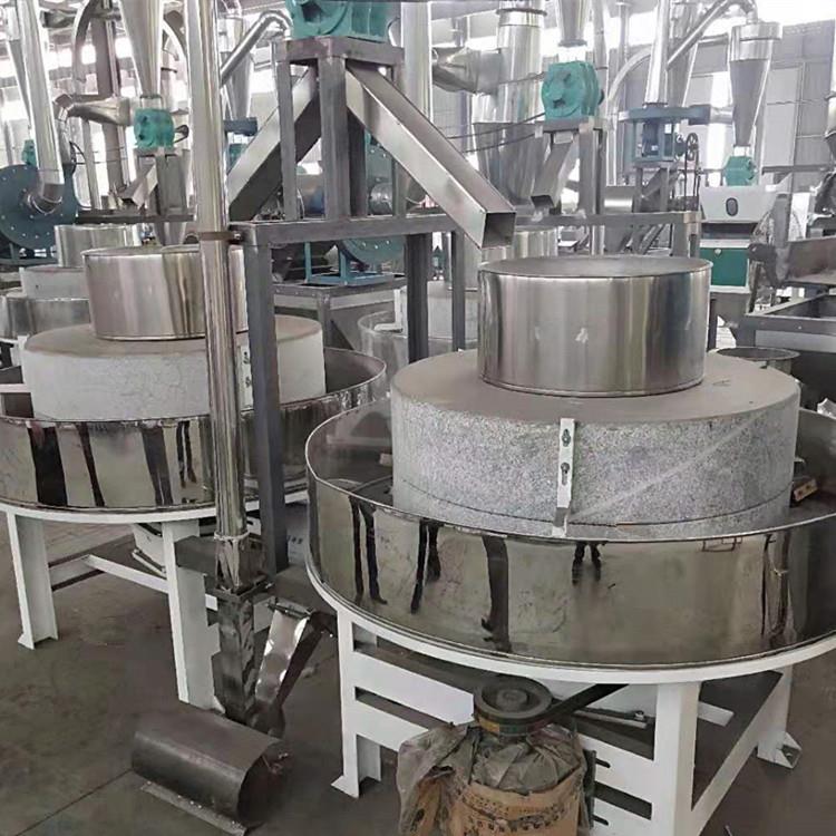荞麦黑麦石磨面粉机电动石磨磨面机粮食深加工石磨玉米小麦磨粉机