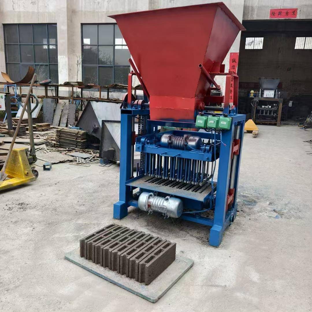 4-30A水泥半自动实心砖制砖机设备路面砖成型机岩石制砖机器