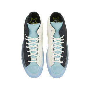 鸳鸯拼接,匡威1970S CX透明果冻底冰蓝色男女高帮帆布鞋171662C