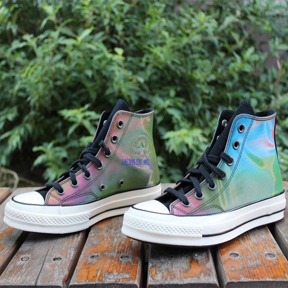 炫酷变色龙匡威1970s三星标渐变炫彩高帮男女同款帆布鞋170495c