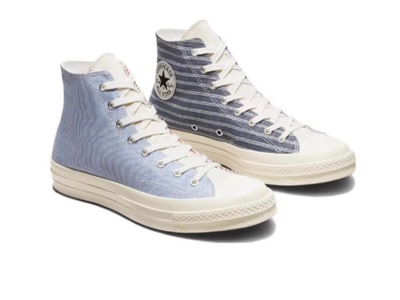 匡威休闲男女高帮随机花纹帆布鞋