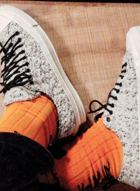 冬款匡威1970S三星标毛绒加绒男女款高帮休闲鞋 166132C，166254C