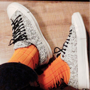 冬款匡威1970S三星标毛绒加绒男女款高帮休闲鞋 166132C，166254C