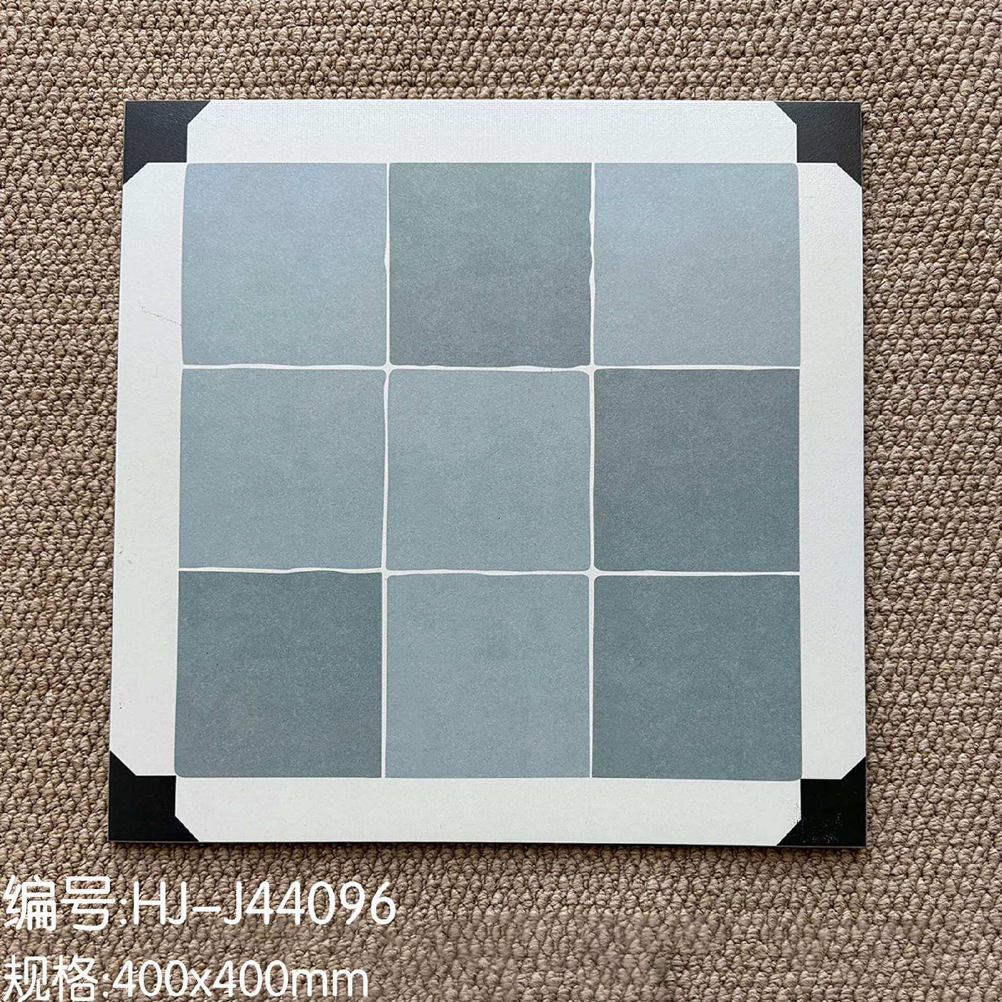 全瓷哑光防滑地砖400X400格子砖