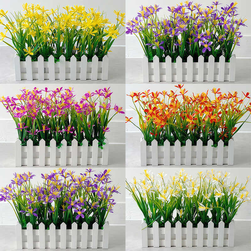 栅栏塑料假花仿真花客厅墙角阳窗台隔断遮挡装饰绿植摆设盆栽花盆,鲜花速递/花卉仿真/绿植园艺,仿真花,淘宝优惠券,粉丝福利购,淘宝优惠卷