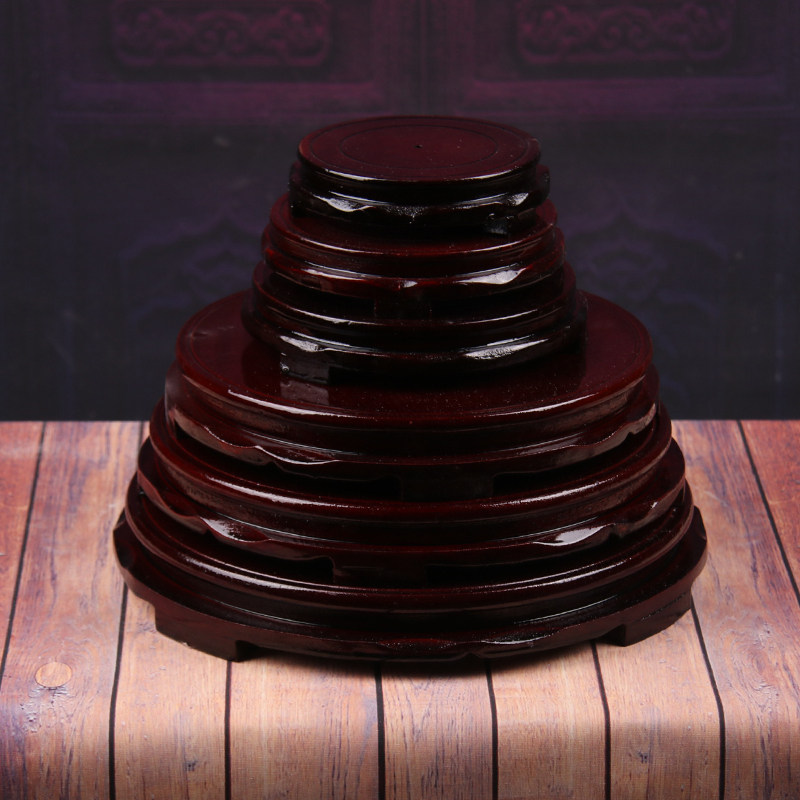 木质圆形底座花瓶底托花盆架鱼缸木座装饰托盘酒坛架花瓶底座,家居饰品,装饰摆件,淘宝优惠券,粉丝福利购,淘宝优惠卷