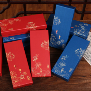 民族风珠宝盒复古风流苏车挂件发簪首饰品纸盒包装红色送礼品盒子