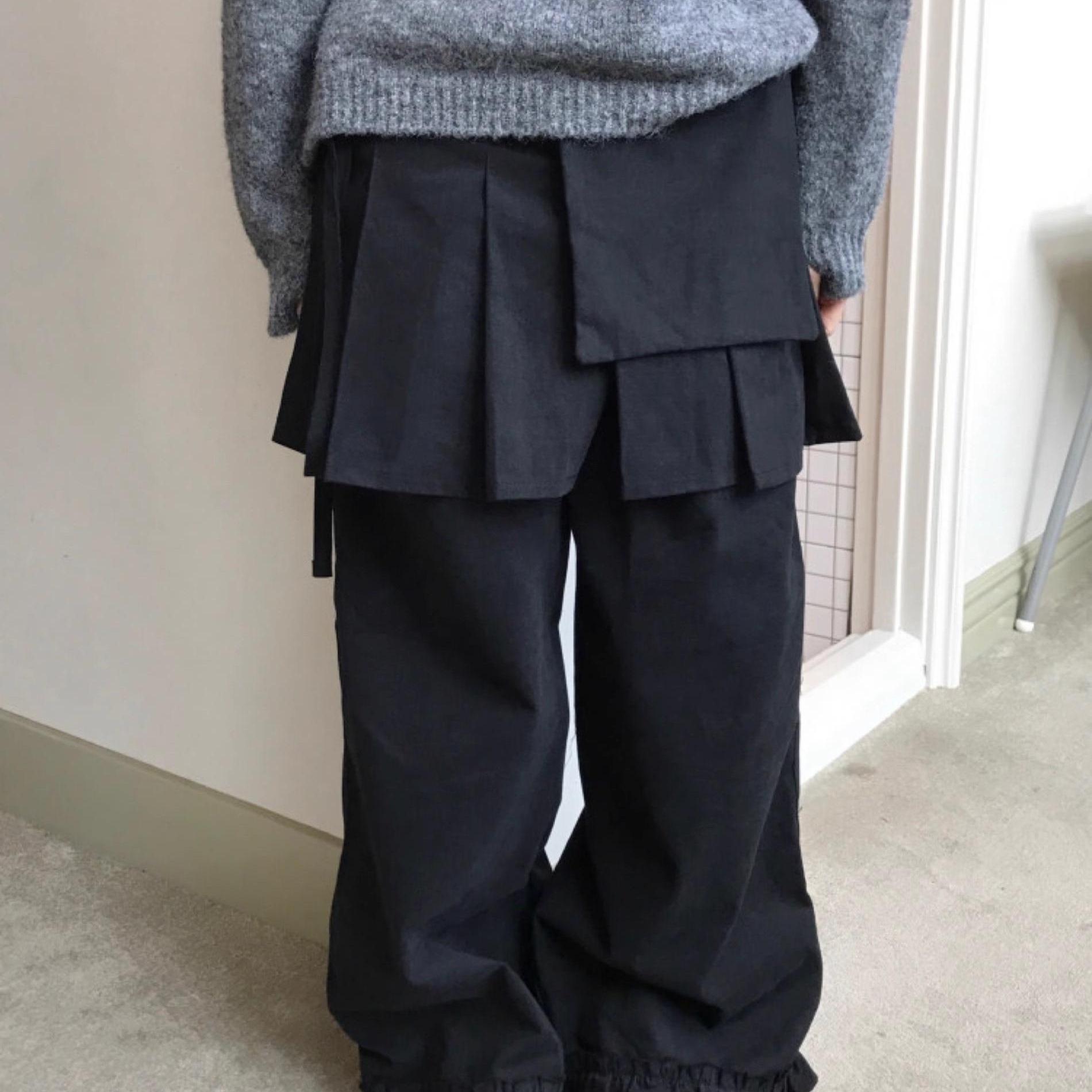 休闲宽松裙裤花边两件可拆