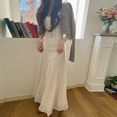 慵懒浪漫蕾丝百搭显瘦吊带连衣裙