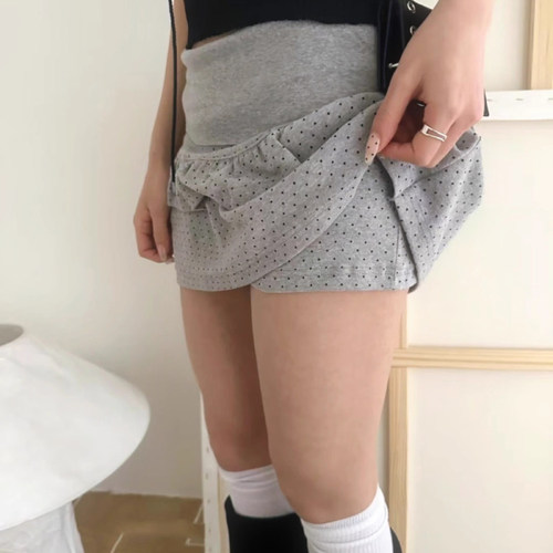 双层蛋糕设计蓬蓬半身裙短裙裤