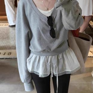 Exclusive 甜美小众系带叠层裹身迷你围裙半身裙屁帘 type韩国秋季