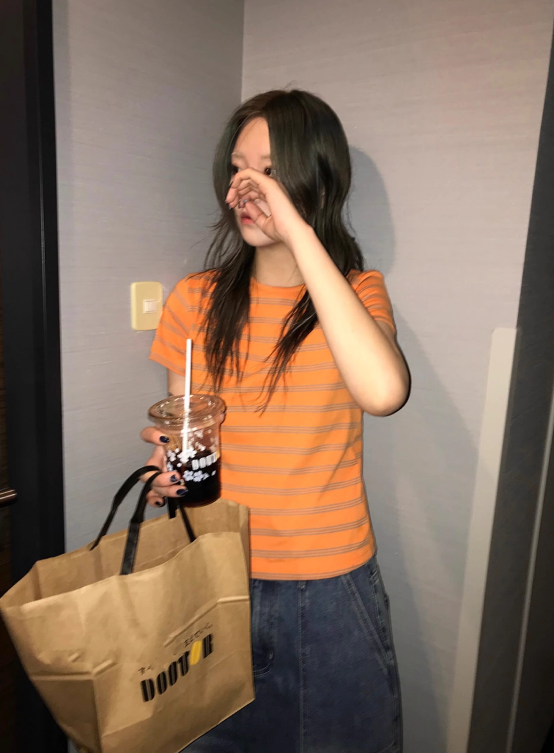 正肩显瘦圆领短款短袖T桖衫