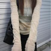 长袖 日系复古褶皱立体肌理蕾丝圆领修身 T恤上衣女 type Exclusive