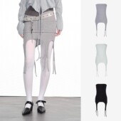 饰修身 Exclusive 设计绑带装 韩国个性 叠穿多穿法抹胸半身裙 type