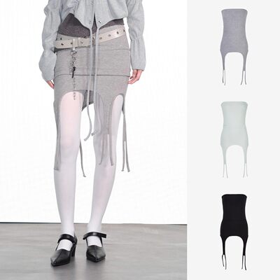 装饰修身叠穿多穿法抹胸半身裙