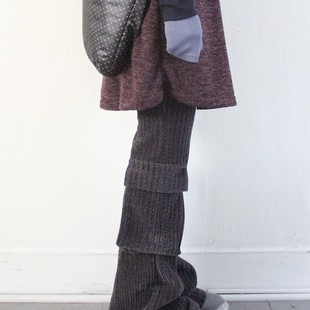 休闲裤 Exclusive 口袋灯芯绒条绒低腰微喇裤 工装 type日系复古个性