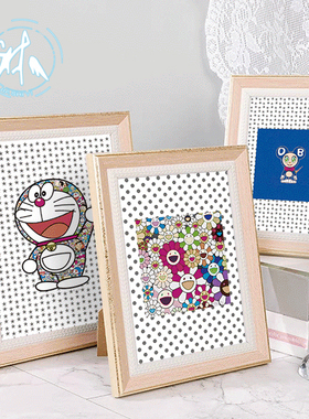 圆点光栅哆啦A梦立体画动态三维立体科技画艺术摆件画