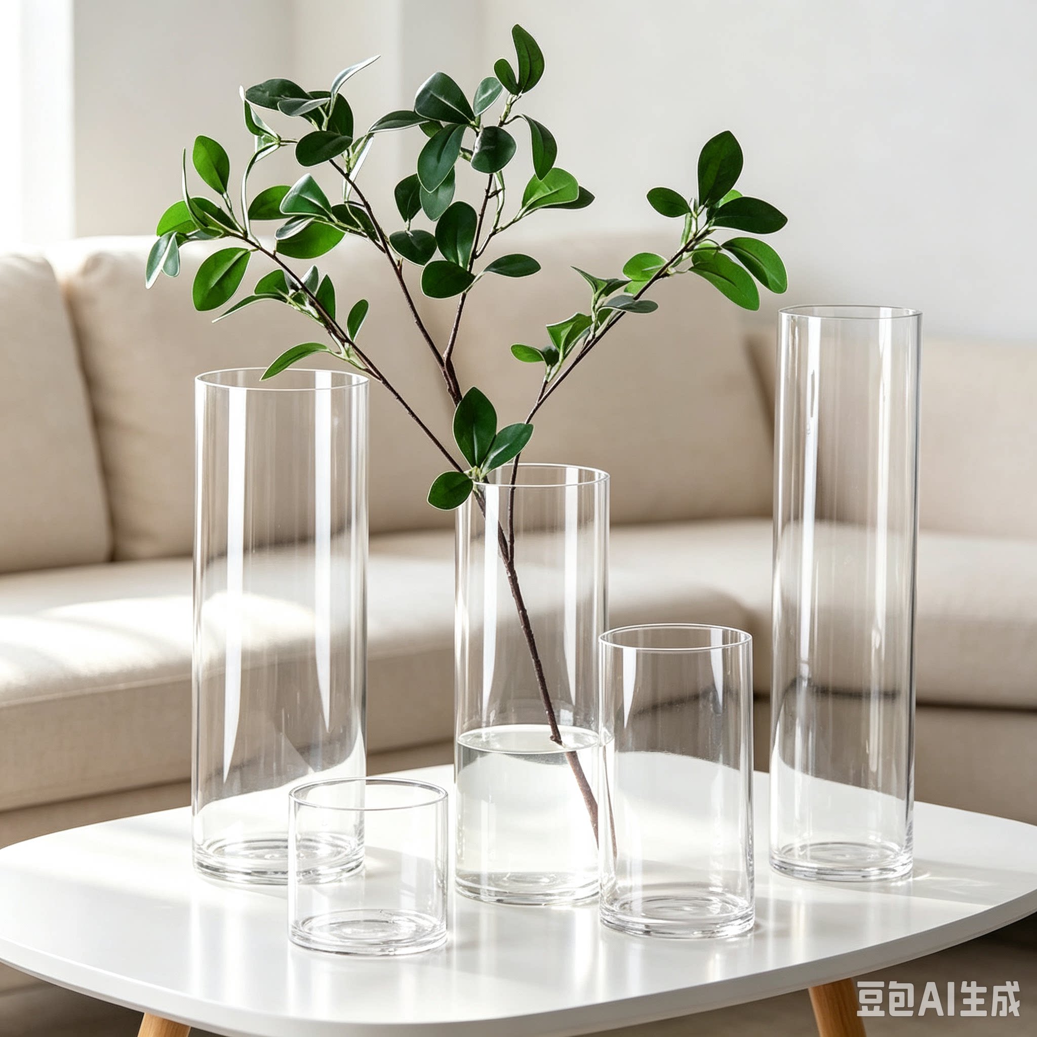 高硼硅玻璃水培花瓶桌面摆件小鱼缸茶杯水杯绿茶杯通用杯子装饰