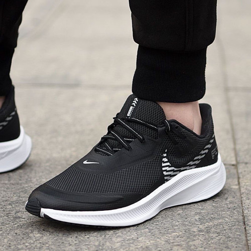 Nike/耐克QUEST 3 SHIELD男子黑白透气休闲运动跑步鞋 CQ8894-001