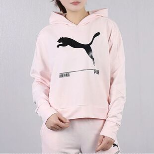 PUMA彪马 男女同款针织长袖连帽套头衫宽松运动卫衣582780-17-01