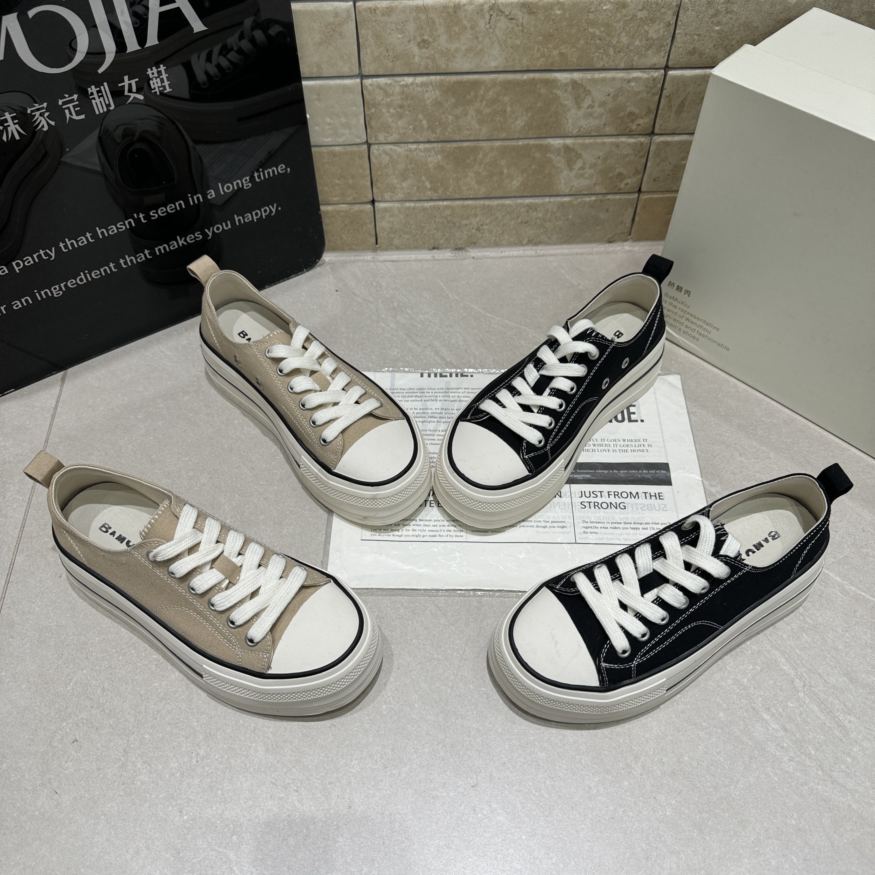 芭慕秀2026春季新款真皮厚底增高百搭休闲发布女鞋小白鞋板鞋单鞋,女鞋,时尚休闲鞋,淘宝优惠券,粉丝福利购,淘宝优惠卷