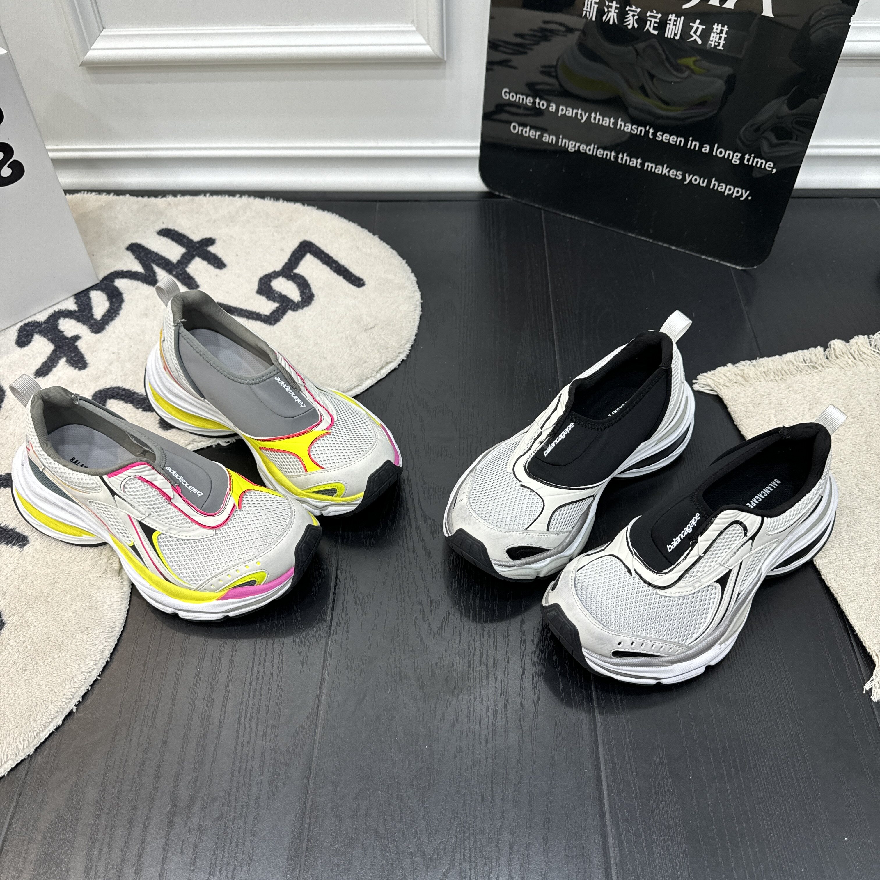 2026春季新款真皮纯皮布面网面透气厚底松糕老爹鞋百搭女鞋网鞋