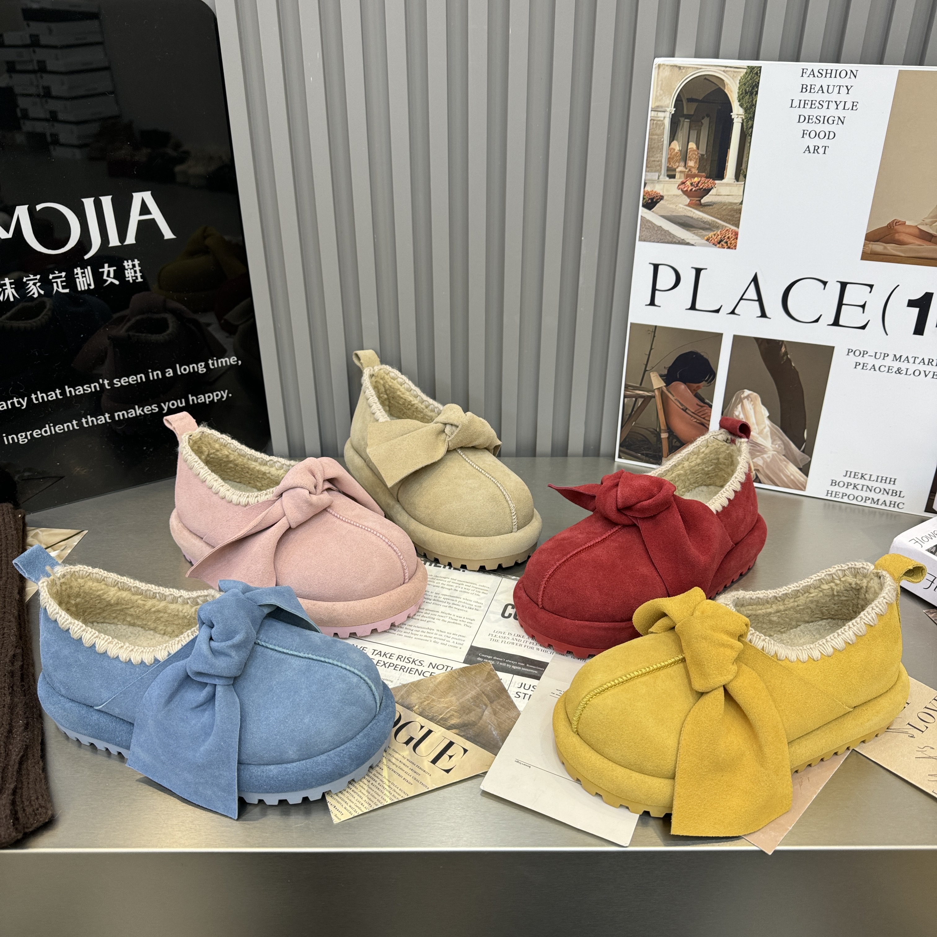 2025冬季新款磨砂真皮厚底内增高羊羔毛毛加绒保暖雪地靴勃肯鞋女