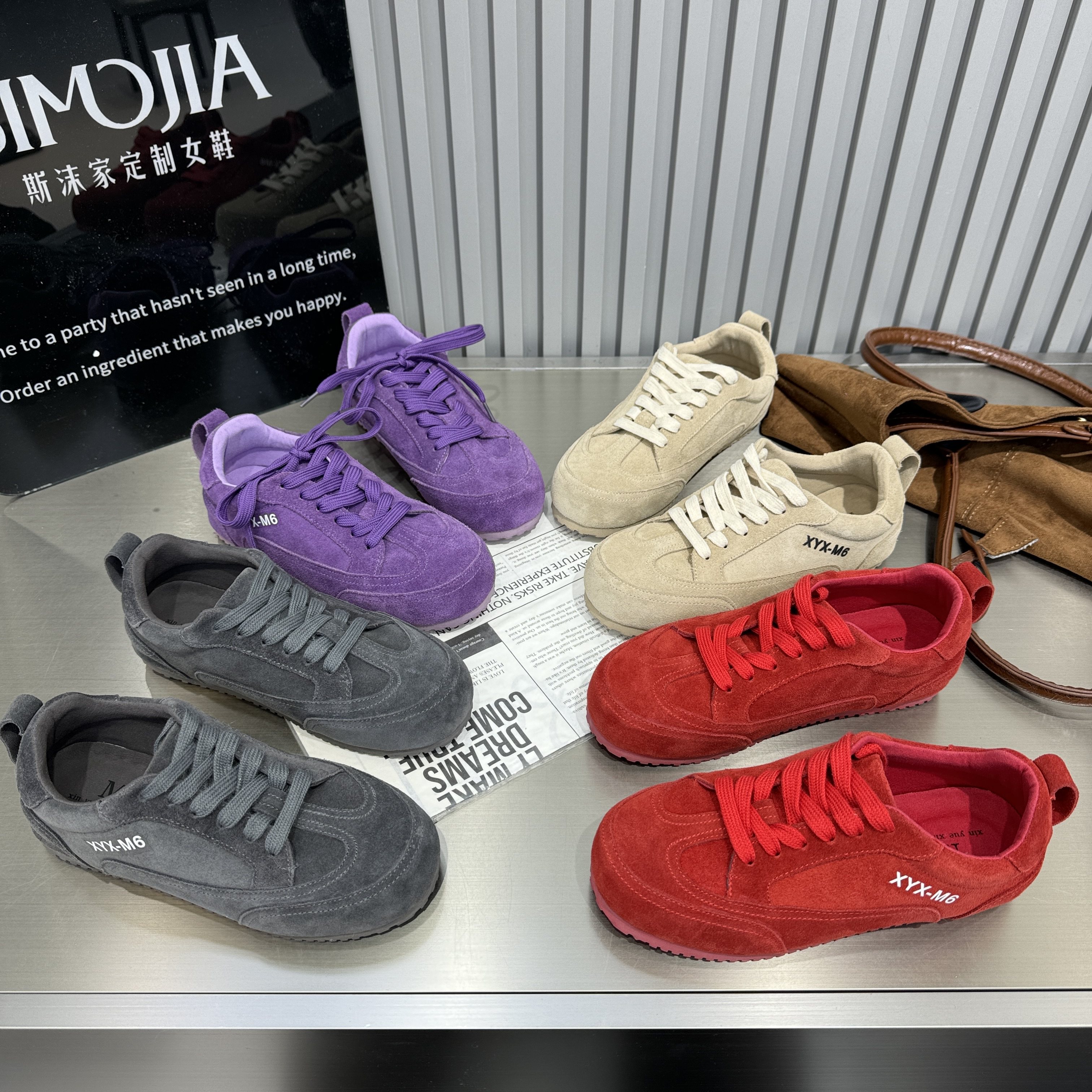 2026春季新款真皮纯皮平底百搭休闲女鞋阿甘鞋运动鞋单鞋潮德训鞋,女鞋,时尚休闲鞋,淘宝优惠券,粉丝福利购,淘宝优惠卷