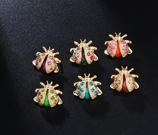 瓢虫胸针女西装 扣针复古ins胸花精致 衣领别针防走光时尚 气质开衫
