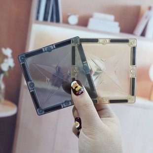 钻面大自然色磁力片7.5cm补充装 散片儿童磁性玩具百变益智积木