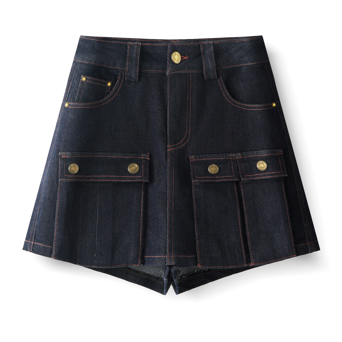 气质牛仔短裤女夏季2026薄新款高腰a字宽松小个子不规则复古短裤