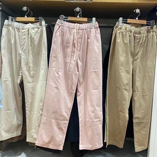 全棉松紧九分裤 新款 长裤 休闲裤 466026 日单女装 萝卜裤 春季