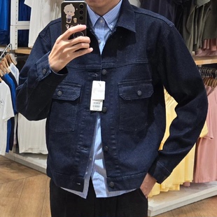 牛仔茄克水洗产品夹克休闲百搭外套470047 男装 日系2025春秋季 新款