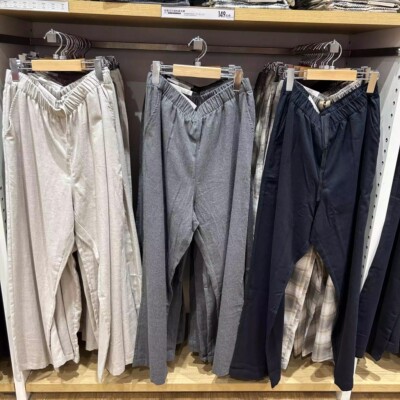 日系新款秋季女装法兰绒舒适长裤全棉柔软薄款直筒休闲裤478849