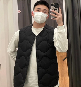 U+秋冬季男女同款高级轻型保暖羽绒马甲便携式背心461409/452740