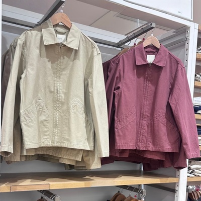 春季男装女装休闲拉链翻领茄克外套底特律纯棉休闲纯色夹克484249