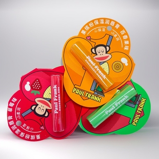 Paul 滋润补水 frank大嘴猴果缤纷草莓味润唇膏小孩儿童长期保湿