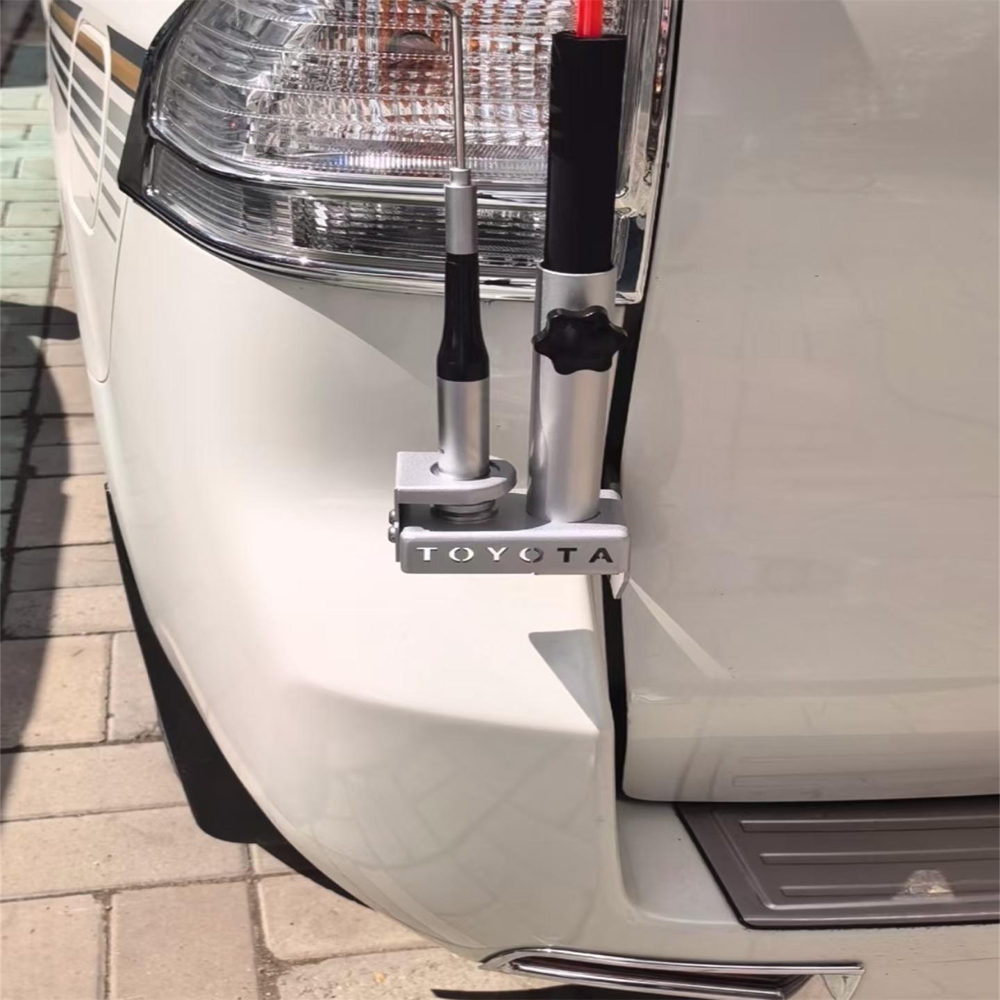 03-20款丰田普拉多霸道LC120/LC150/GX40专用防盗双用旗杆 天线夹